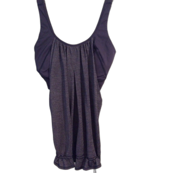 LuLuLemon 2 in 1 tank Navy Size 8 drawstring waist VNC active - Picture 1 of 7
